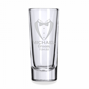 Tuxedo | Personalized 2oz Tall Shot Glass